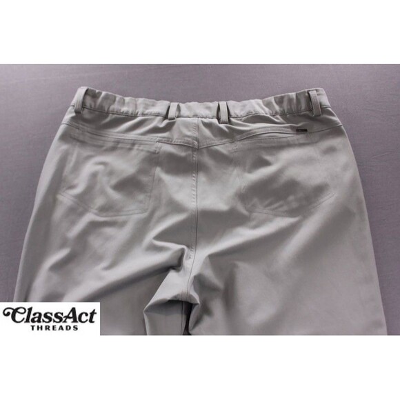 Greg Norman Pants Mens Gray Golf Stretch Dress Slacks Lightweight 36 x 30 - Picture 10 of 10